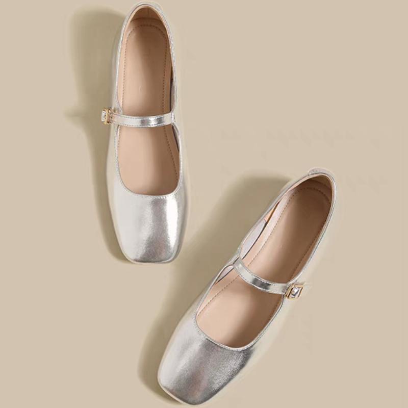 Fashion Elegant Women Mid Heels Mary Janes Shoes Square Toe Heeled Sandals Pumps 2025 Summer Designer Shallow Buckle Zapatillas De Mujer