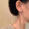 Simple Graffiti Flower Earrings Niche High-end Autumn Winter Temperament Light Luxury Fashion Women's Versatile Trendy Earrings