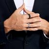 Modisches Titanium-Edelstahl-Ringset für Herren - Mehrere Stile und personalisiertes Design