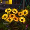 Solar LED Fairy Lights Outdoor Simulated Sunflower Lawn Lamp Garden Ground Light Wedding Valentine's Day Ramadan Decoration
