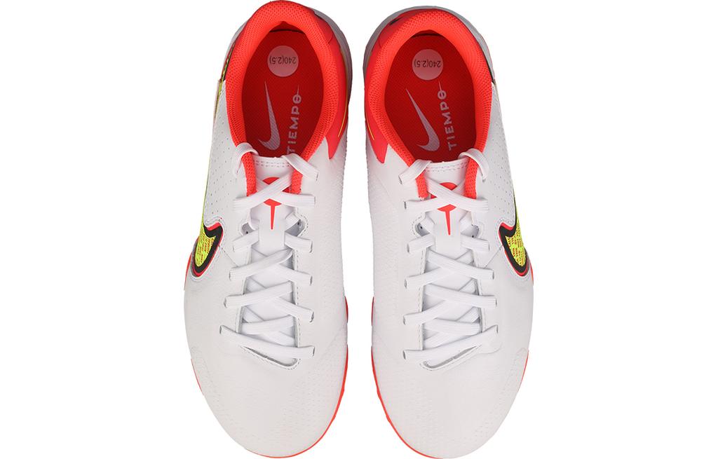 Nike Tiempo Legend 9 TF Academy Slip Resistant Cushioning Abrasion Resistant Low Top Kids' Soccer Shoes White Red Kids' DA1328-176