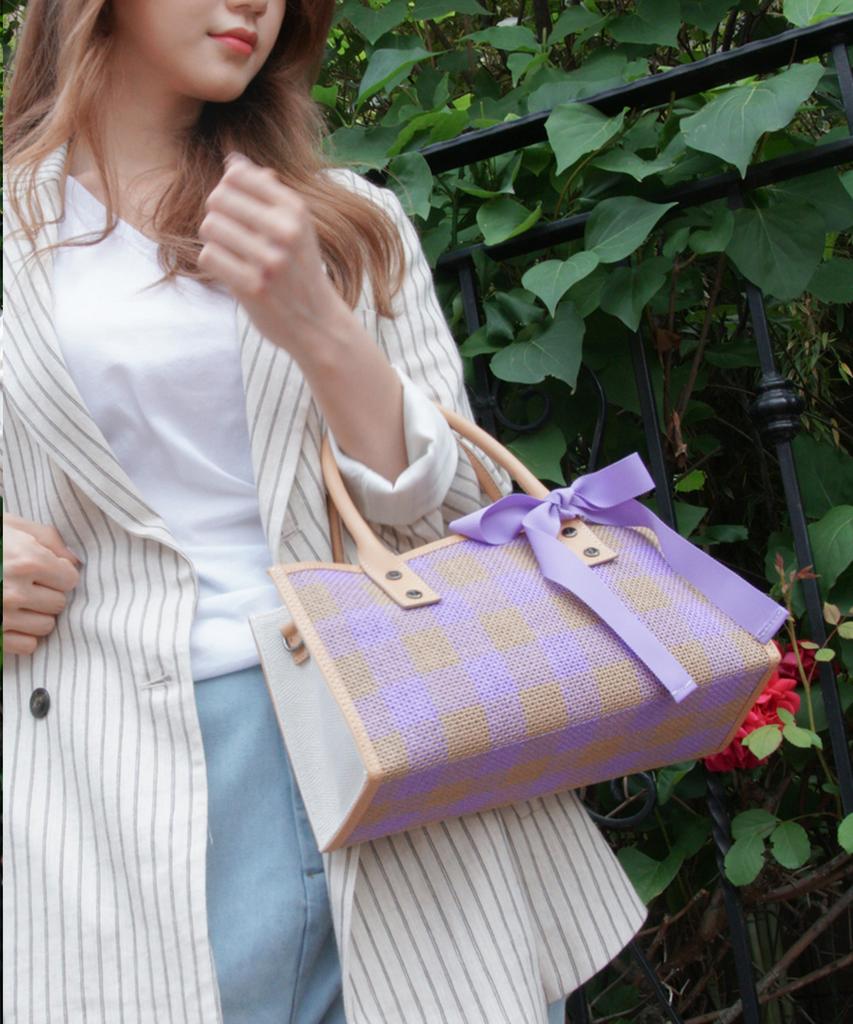 Jina In Ny Donna Breeze Mini Tote [Violet Combo]