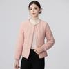 Autumn and winter new cotton clothes women's velvet thickened cotton liner slim and thin cold-proof warm collarless jacket