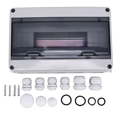 Distribution Box 15 Way IP65 Proof Plastic Junction Case Transparent Cover for MCB