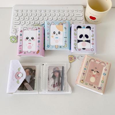 20 Double-sided Card Communication Sealed Photo Albums, One Grid Three Inch Polaroid Storage Album, and Star Chasing Card Album