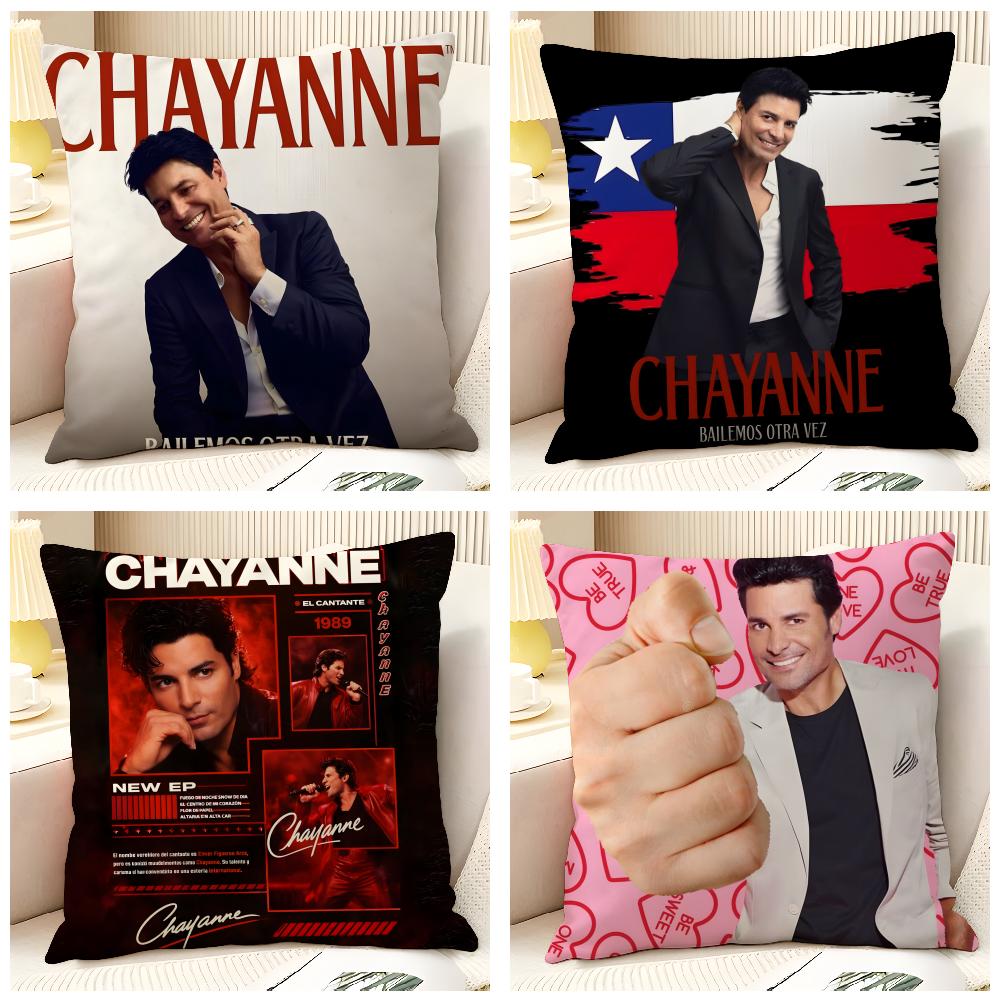Latin Pop Music C-Chayanne 1 Pillow Case Natural Linen Organic Fabric Double-Sided Printing Sofa Home Decor Gift Pillow Case
