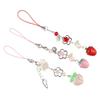 Sweet Y2K Fruits Phone Chain Transparent Phone Strap Charm Strawberry Phone Lanyard  Phone Case