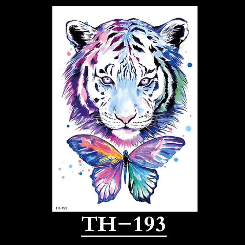 

Animal Tattoo Sticker, Liger Tattoo Sticker, Half Arm Waterproof Tattoo Sticker, Large Picture Temporary Sticker Tattoo 148*210mm