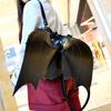 Zaino in Pizzo Trendy ad Ali di Pipistrello Rucksack in PU Daypack Gotico per Shopping e Appuntamenti