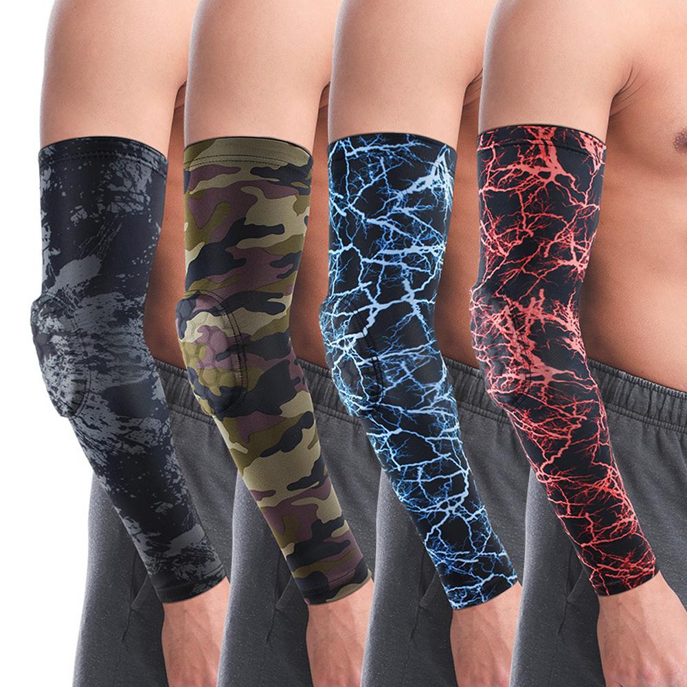 1Pcs Arm Elbow Forearm Sleeves for Workout,Honeycomb Crashproof Arm Elbow Pads for Youth Adult Sports Football Basketball Hiking