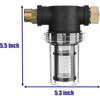 Gartenschlauchfilter für den Einlass des Hochdruckreinigers, Inline-Filter für Sedimente, 40-Mesh-Sieb, Extra 100 Mesh