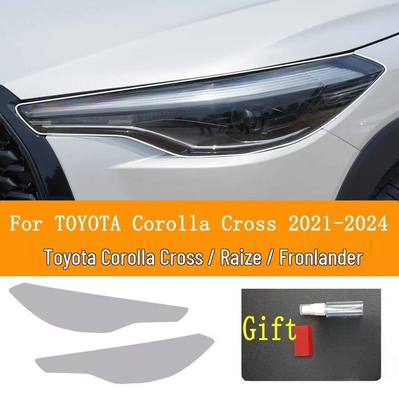 Toyota Corolla CROSS (21-26) Smoked Transparent Headlight Film - TPU