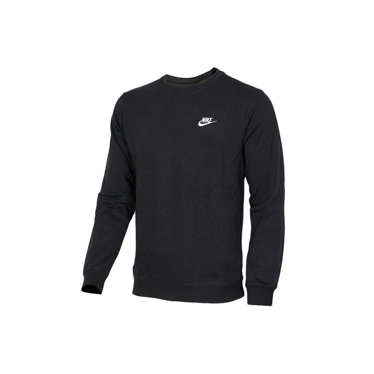 Men s Nike Casual Sports Loose Round Neck Pullover Black 804343-010 M