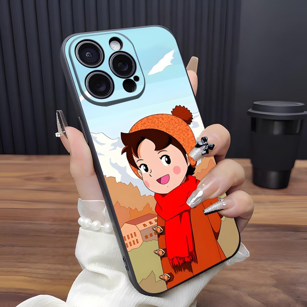 H-Heidi C-Cartoon Phone Case For IPhone 17 Pro Max 15 Pro 16 14 Plus 12 13 Mini 11 Pro Shockproof Soft Cover