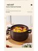 Durable Ceramic Clay Pot for Gas Stoves - Perfect for Rice & Soups, High Heat Resistant, Not Easy To Crack.