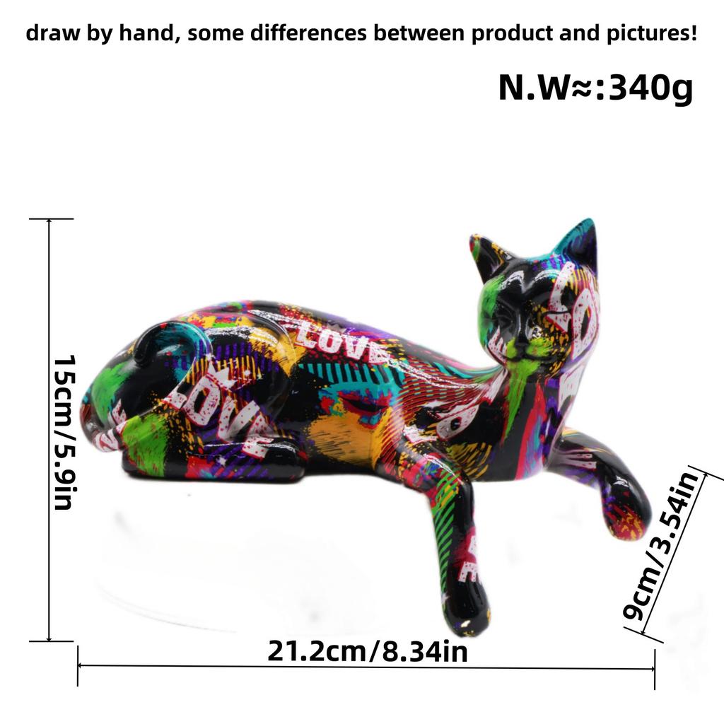 Nieuwste Product Hangende Kat High-end Sieraden Huis Woonkamer Decoratie Bureau Kantoor Gebruik Bureau Hars Ambachten Cadeau Idee