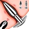 10 Frequency Remote Control Metal Vibrating Wearable Vibrating Posterior Plug Prostate Massager Masturbator Vibrator Sex Toys for Men and Women