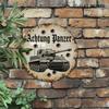 Vintage Metal Tin Sign 7.9 Inch Round Tank Art Decor Garage Garden Bar Wall
