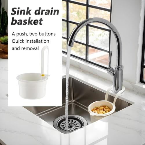 Dgayaeic Sink Drain Basket | Kitchen Drainer with Mesh Design, Garbage Filter Food Catcher for Washing Fruits and Vegetables