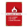 In Case Of Fire Git Commit Git Push Metal Sign Pub Plates Bar Cave Plates Club Designs Tin Sign Poster