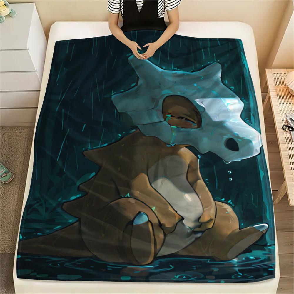 

Cubone Cozy Soft Flannel Blanket with Print for Bed Sofa Chair and Travel.-TING 75x90cm