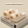 Xieluo Parent-Child Winter 2025 Cat Cartoon Slippers - Warm, Waterproof, Non-Slip Cotton Slippers