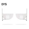 1 Pair Kitchen Storage Rack Organizer Drill-Free Installation Wall-Mounted Multi-Purpose Shelf Plastic Wrap Trash Bags Organizer