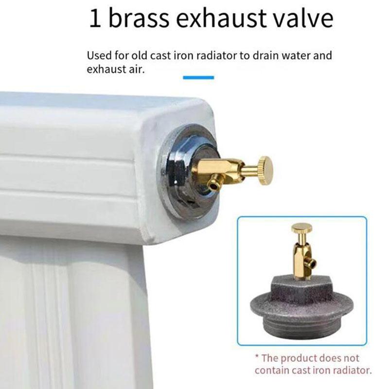 Brass Air Pressure Release Valve Manifold Exhaust Valve Water Valve Part For Water Heater Water Distributor Exhaust Valve