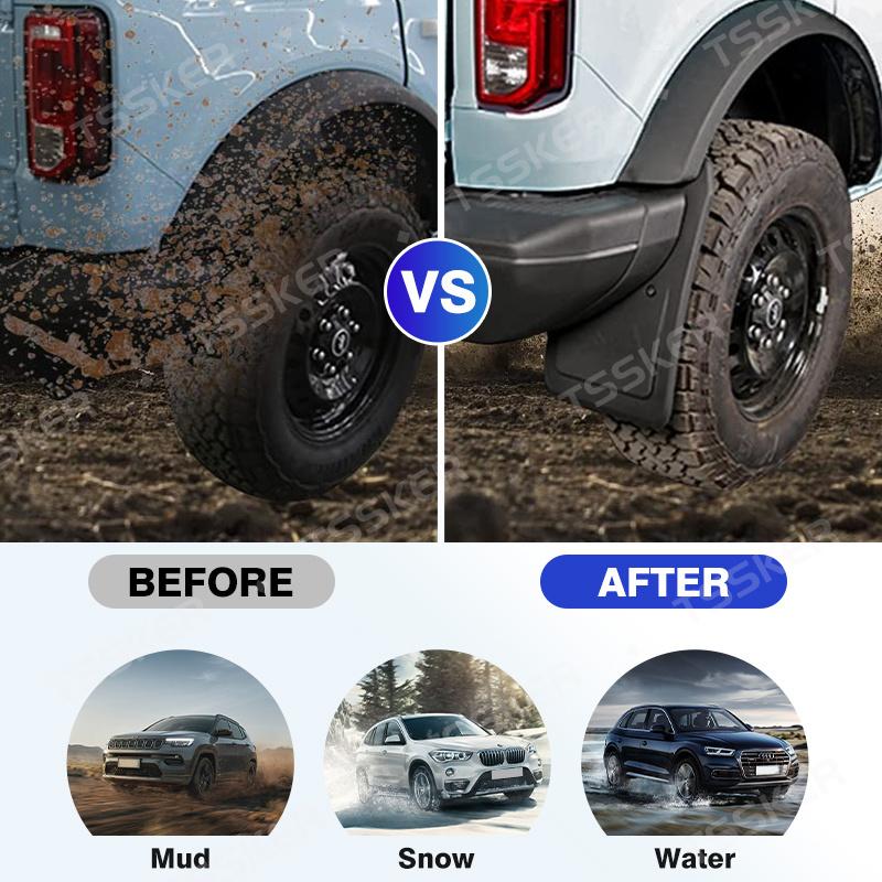 4Pcs Mud Flaps Splash Guards For Toyota Probox/NCP55 2002 03 04 05 06- Front and Rear Mudguards Car Accessories Auto Styline