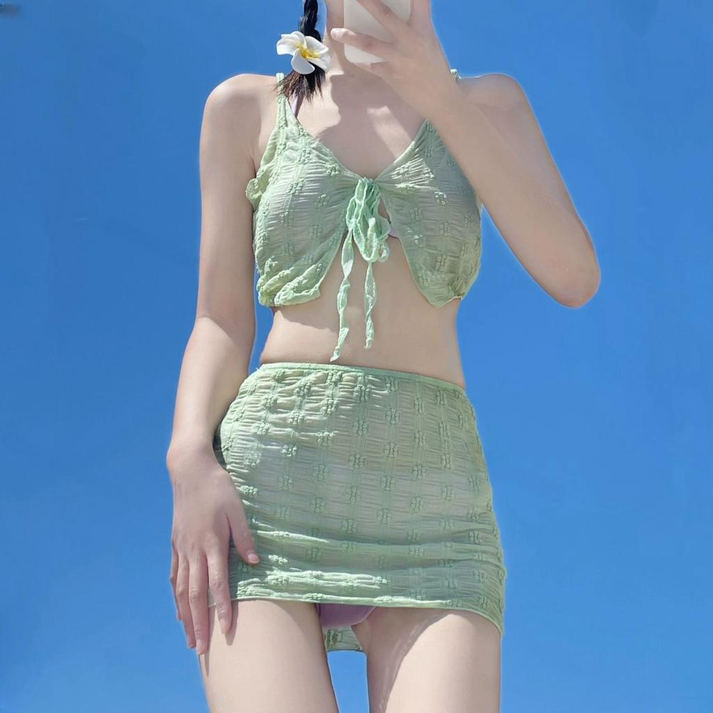 New Bikini Hot Girl Pure Lace One Piece Set to Make Her Look Thin
