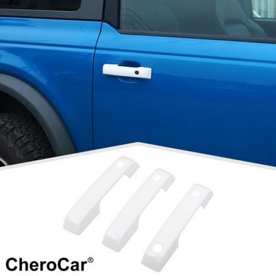 3Pcs Exterior Tailgate Side Door Handle Decor Cover Trim Kit For Ford Bronco 21+