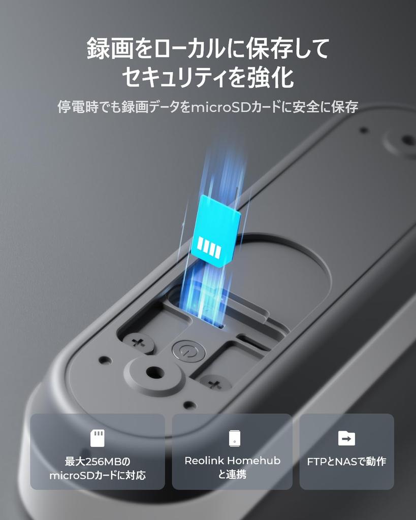 Reolink Video 2K Smartphone Video Viewing Aspect Wireless Intercom with No Installation Smart Alexa Detection Area Family No Monthly White Doorbell,
