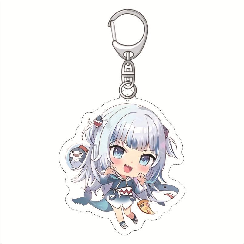 

New Hololive Virtual Anchor Surrounding Acrylic Keychain Student Pendant Double Sided Transparent for gifts 6CM 6 cm&Commonly&Commonly