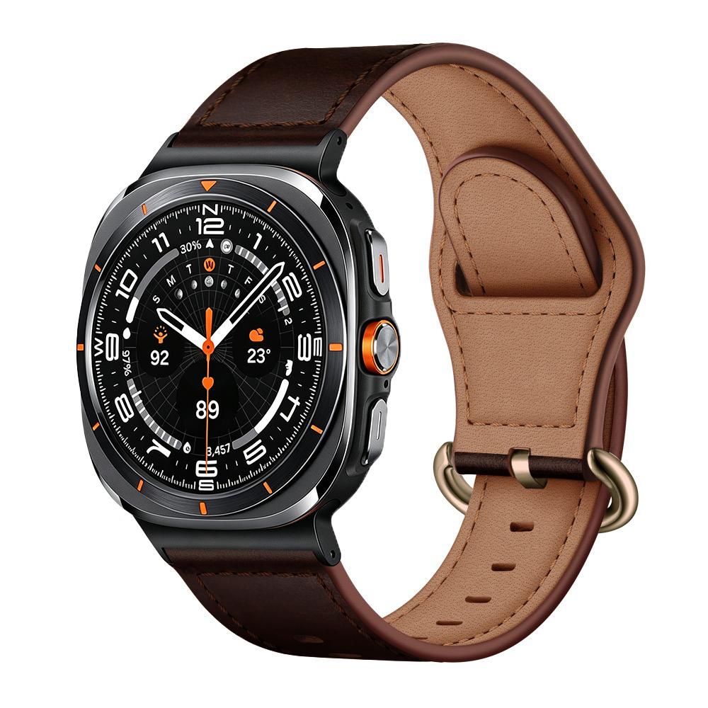 Γνήσιο Δερμάτινο Λουράκι Για Samsung Galaxy Watch 8 Classic 46mm 40mm 44mm Μεταλλική Κεφαλή Για Galaxy Watch Ultra 47mm 2024/2025 Βραχιόλι
