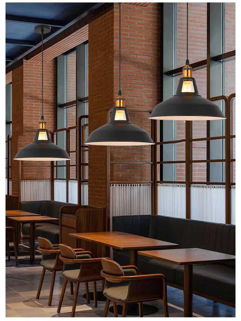 Retro Industrial Pendant Light - Nordic Style for Dining and Office Spaces