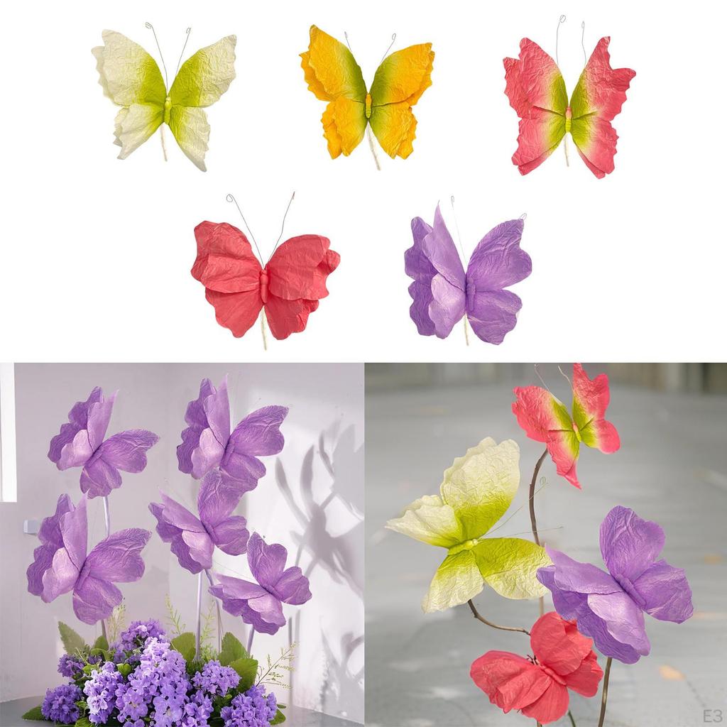 Artificial Butterfly Decoration, Mariage Decor, Wedding Display, Fake Paper ,