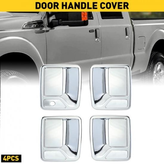 Chrome Handle Door Covers For Ford F-350 F-250 F-450 Super 4Doors Duty 1999-2016