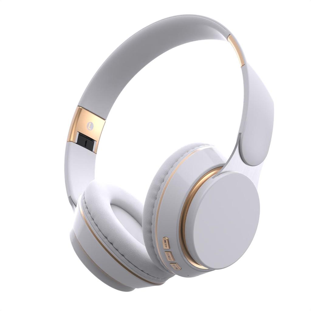 Foldable Over-Ear Bluetooth Headphones with Heavy Bass and Card Slot