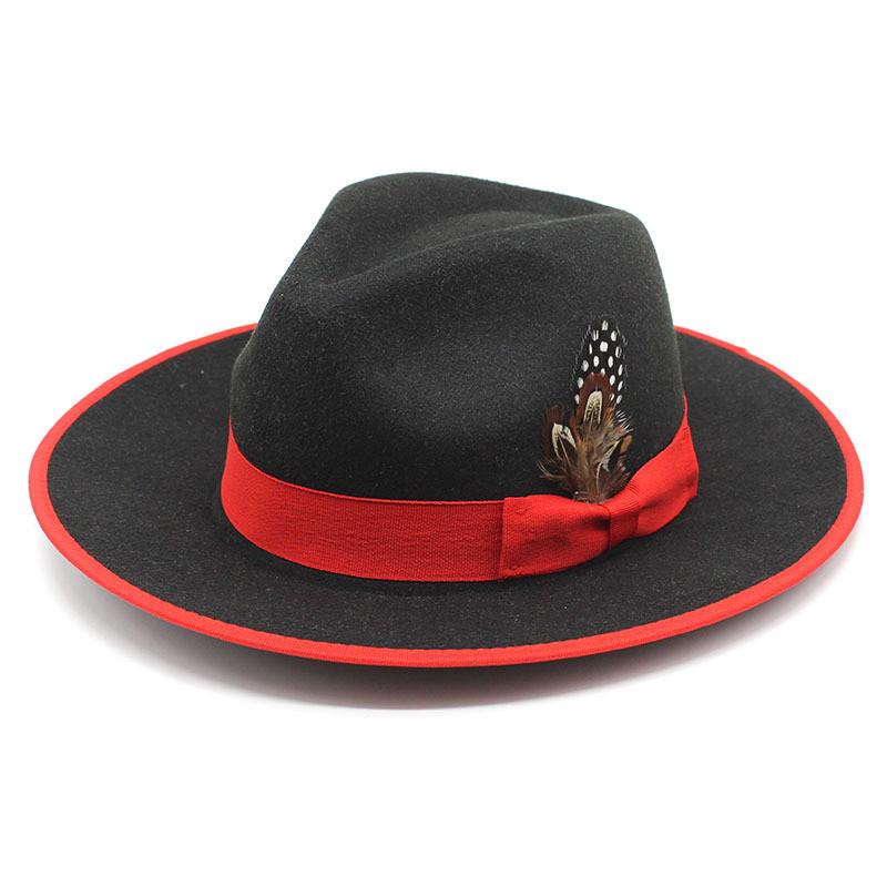 Wool Felt Hat For Women And Men Summer Sun Protection Large Brim With Heart Top Style