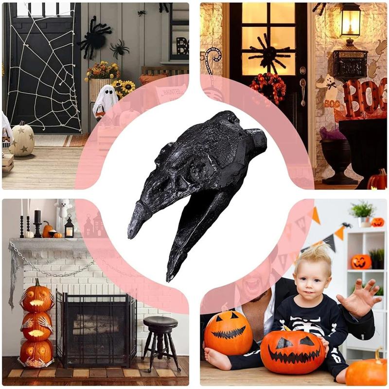A03F-Loud Ornament For Halloween Prank Props Death Whistle With Screeching Sound Crow Beak