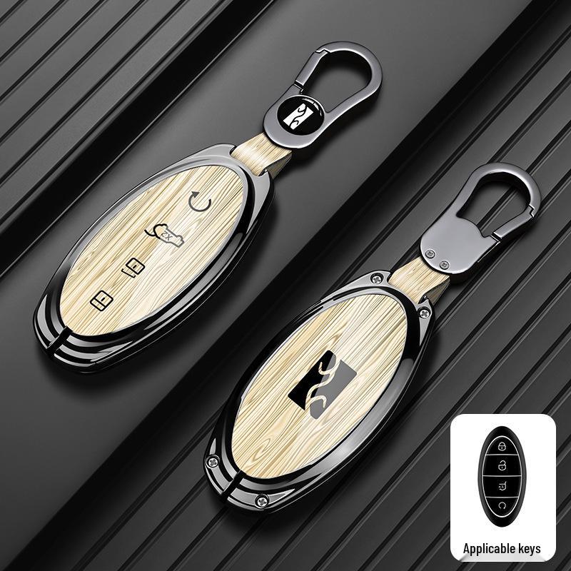 BYD Yangwang U8/U9 Car Key Case: Metal Shell & Buckle Set