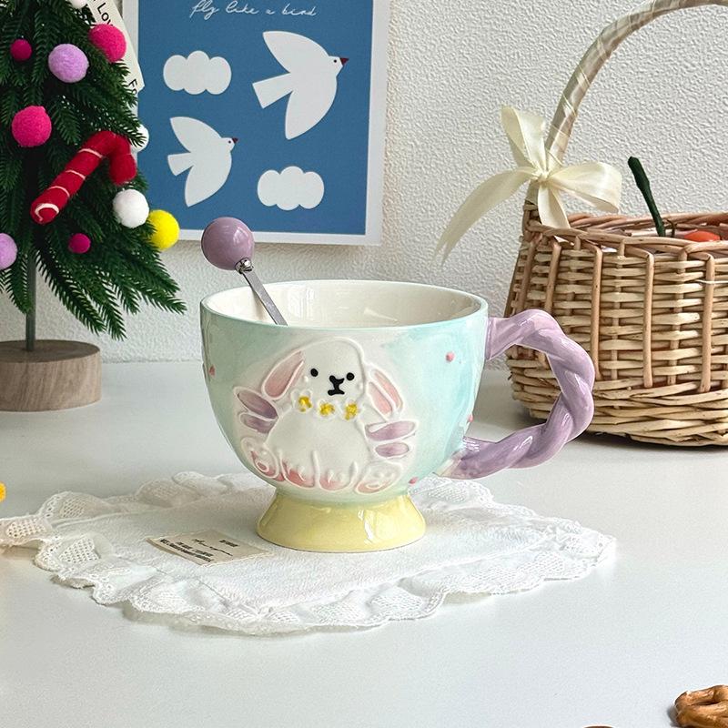 School Gifts for Girls, Ceramic Mugs for Girlfriends, Office Breakfast, Oat Cups, Practical Souvenirs, Gift Boxes