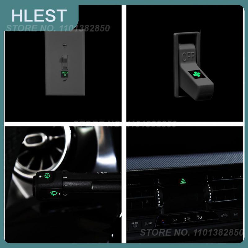 

Светоизлучающий переключатель, автомобильная кнопка, светящаяся наклейка, автомобильные наклейки, зеленая флуоресцентная бумага, износостойкий логотип автомобиля