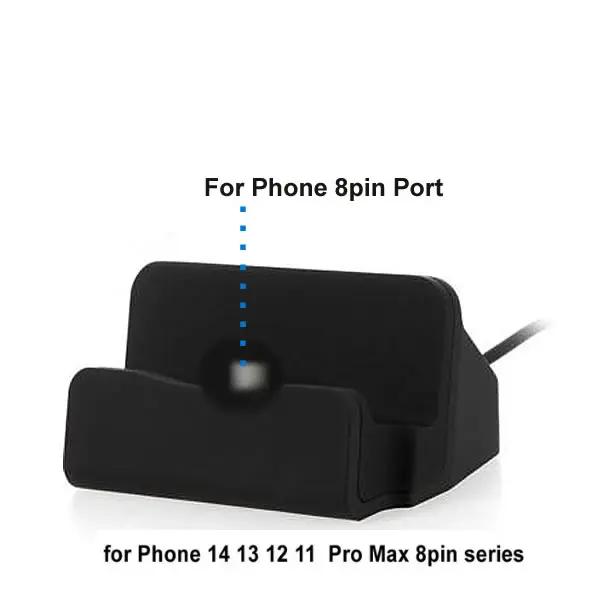 Dock de Date USB Bază de Încărcare Pentru iPhone 15 14 13 12 11 Pro XS Suport Tip C Stație Dock Suport Pentru Telefon Samsung Android & Mai Mult