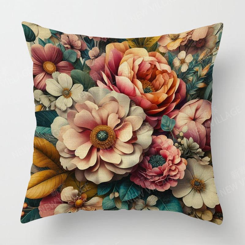 Tropical plant pattern cushion set bedroom cafe decor ins style living room sofa pillow set Throw pillowcase 40x40cm 45x45cm