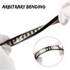 Flexible Motorcycle Rear Brake Light LED 12V DRL Turn Signal Lamp Stop Taillight 3-in-1 Flowing Indicator Light for Cafe Racer