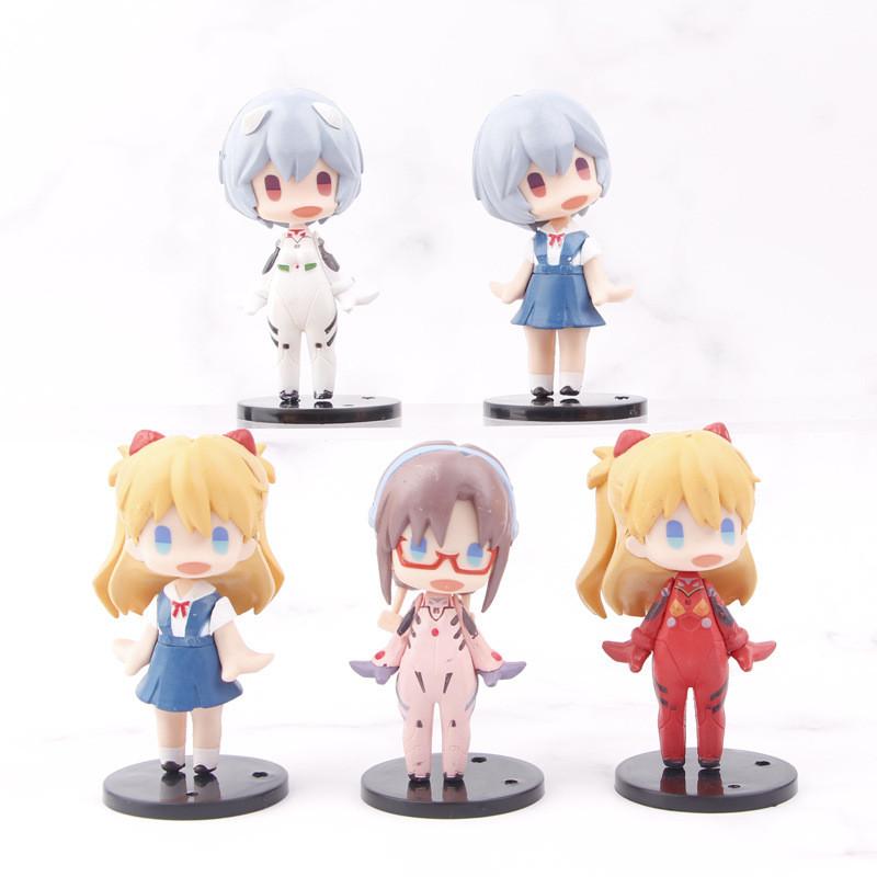 Adorable Pvc Evangelion Standing Rei Asuka Miniature Figurine Blind Box Toy