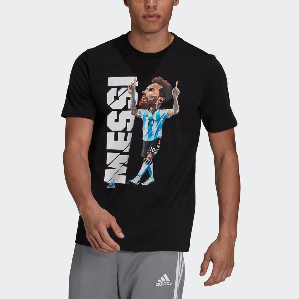 Adidas MessiIcon Soccer Jersey Men's Black (Unisex) Soccer Jerseys HA2917