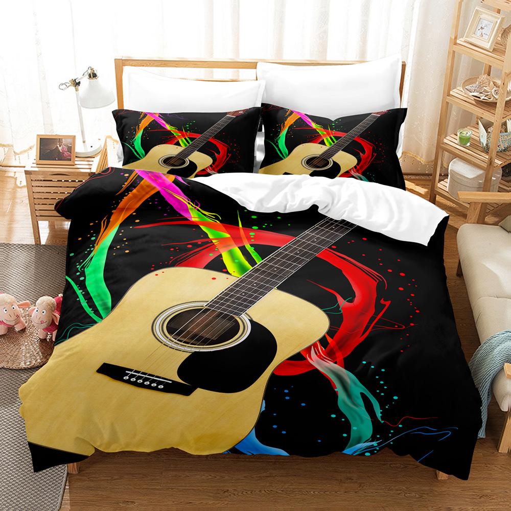 Modedrucktechnologie, 3D-Digitaldruck, Bettwäsche, Bettbezüge, Kissenbezüge, dreiteilige Sets