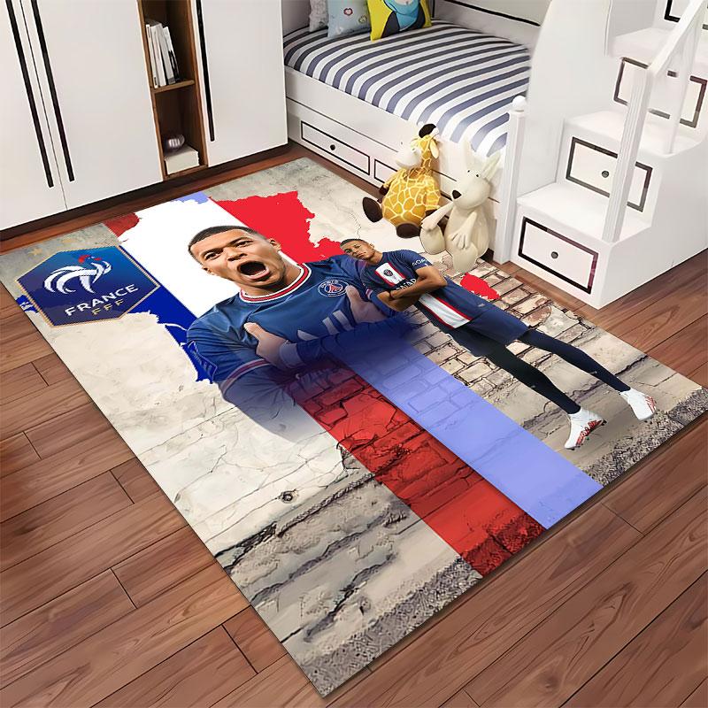 Soccer Star Design France Style suitable as a non-slip mat for the living room or bedroom sofa